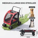 Advwin Foldable Large Dog Stroller Up to 35kg