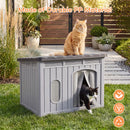 Advwin Weatherproof Plastic Dog House with Openable Roof