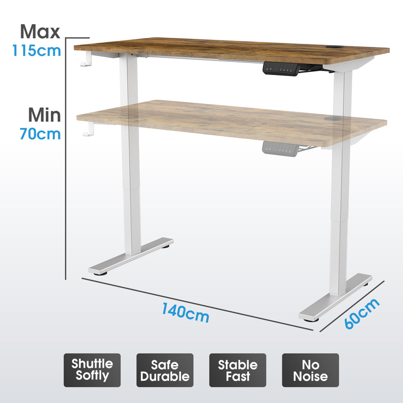 Advwin Electric Standing Desk 140cm & Office Chair