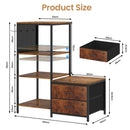 Advwin Mini Fridge Stand w/ Power Outlet & Storage