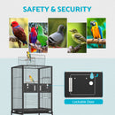 Advwin Bird Cage 146CM Open Top 2 Perches Aviary