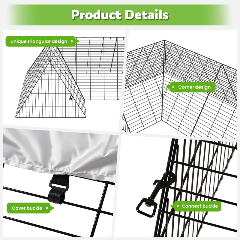 Advwin Chicken Run Tunnels Portable Chicken Coop
