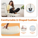 Advwin Armless Office Chair Ergonomic Chair No Wheel