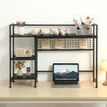 Advwin 3-Tier Desktop Organizer Shelf with 5 Hooks