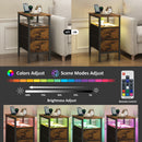 Advwin 2pcs Side Table with LED Light (Pre-Order)