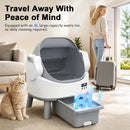 Advwin Open-Top Self Cleaning Cat Litter Box with App Control