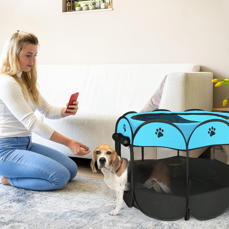 Advwin Portable Pet Playpen Dog Cat Play Tent