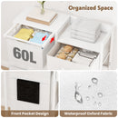 Advwin Laundry Hamper with Fabric Drawer 60L