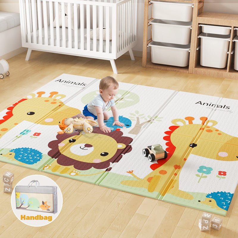 Advwin Foldable Baby Play Mat Giraffe