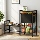 Advwin Elevated Dog Feeding Station with Storage Shelves