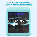 Advwin Mini Bar Fridge Cooler Blue Retro Fridge