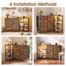 Advwin 7-Drawer Dresser with Charging Station