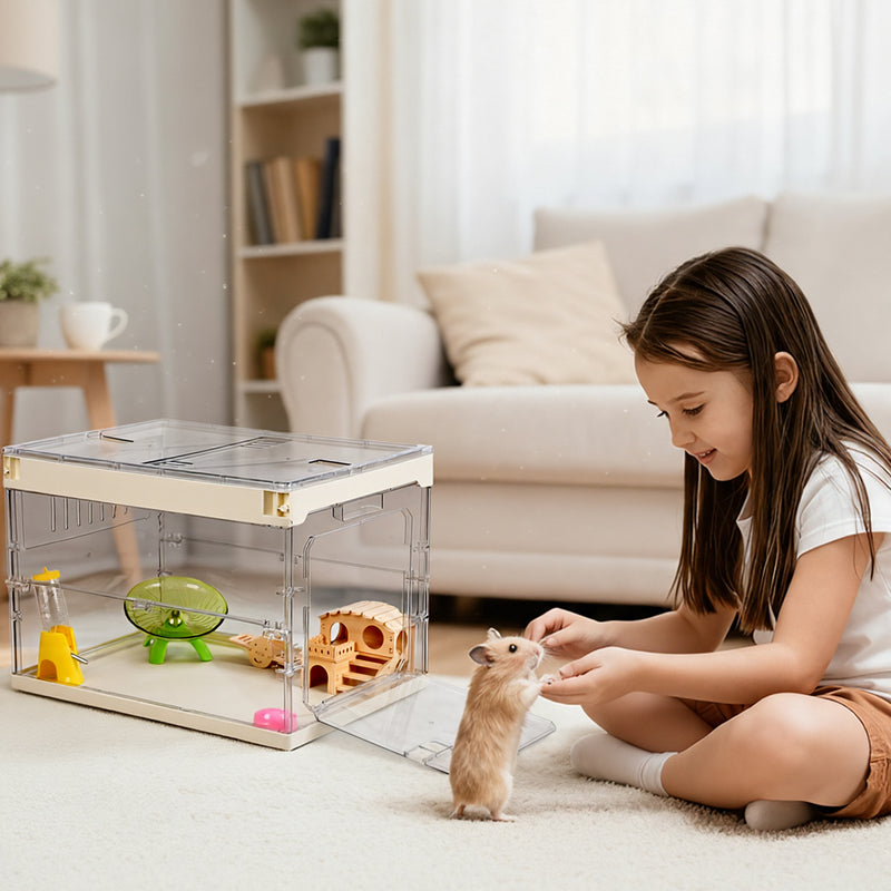 Advwin Foldable Hamster Cages with Side Door