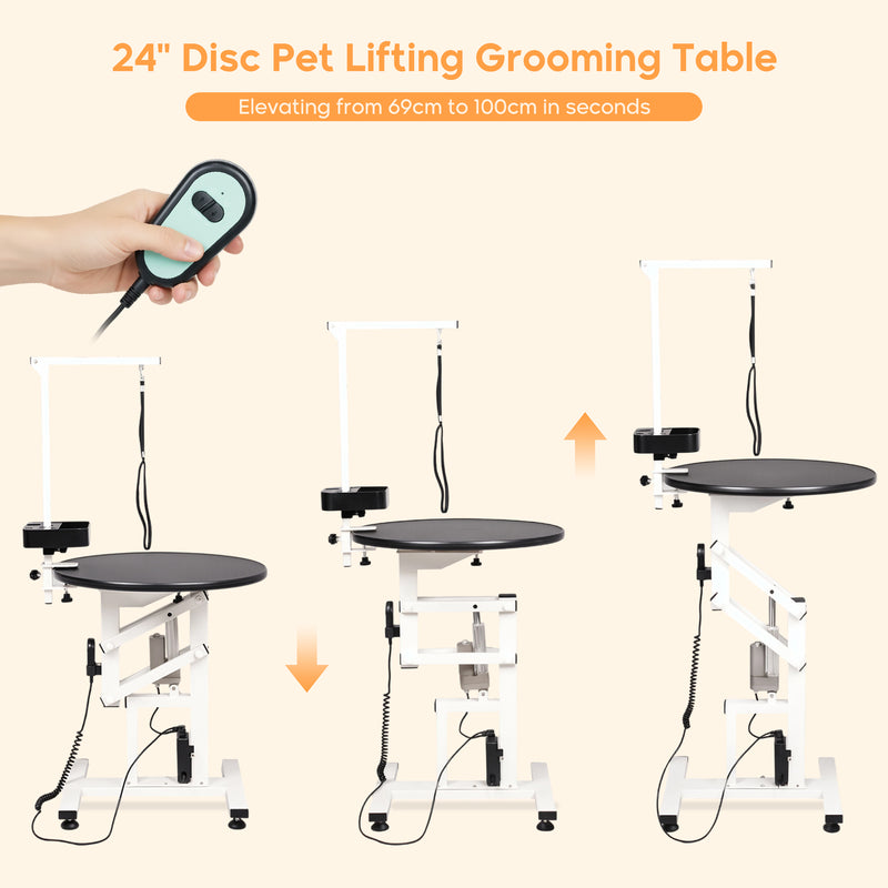 Advwin Electric Lifting Pet Grooming Table 24Inch 360°
