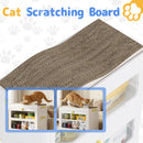Advwin 4 in 1 Plastic Cat House with Scratching Board