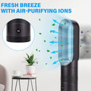 Advwin Bladeless Tower Fan Portable Electric Fan Black