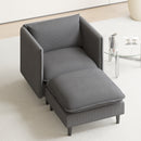 Advwin 90cm Accent Chair with Ottoman
