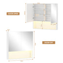 Advwin LED Bathroom Mirror Cabinet Wall Mounted