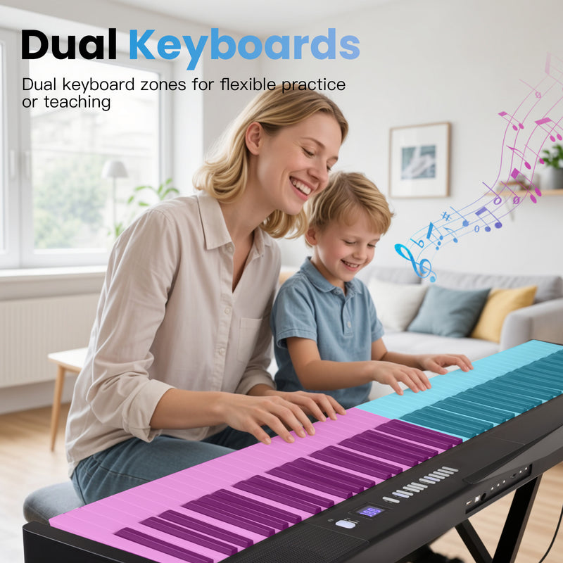 Advwin 88-Key Foldable Electronic Keyboard Piano