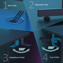 Advwin Gaming Desk with LED Lights & Power Outlets