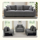Advwin Corduroy Modular Sofa with Storage 256cm (Pre-Order)