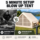 Advwin 2-6 Person Inflatable Glamping Tent with Pump