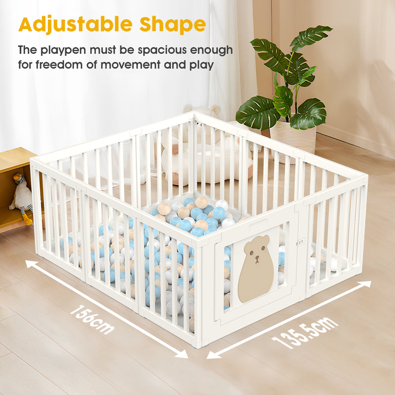 Advwin Baby Playpen 10 Panels Baby Fence