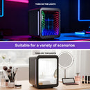 Advwin 4L Mini Fridge with LED Light Black