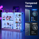 Advwin Glass Display Cabinet w/ 3-Color Sensor LED Light