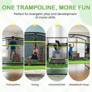 Advwin Trampoline for Kids with Basketball Hoop & Swing