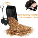 Advwin Garden Dump Cart with Steel Frame 250KG