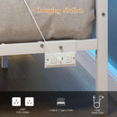 Advwin Metal Platform Bed Frame w/ Headboard White