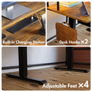 Advwin Electric Standing Desk with Drawers Keyboard