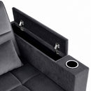 Advwin 3-in-1 Velvet Convertible Sofa Bed