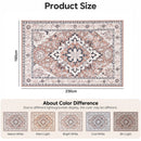 Advwin Large Vintage Thick Floor Rug Brown