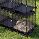 Advwin Modular Metal Small Animal Cage with Feeder and Tray