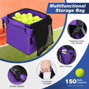 Advwin Foldable Tennis Ball Cart with Carry Bag