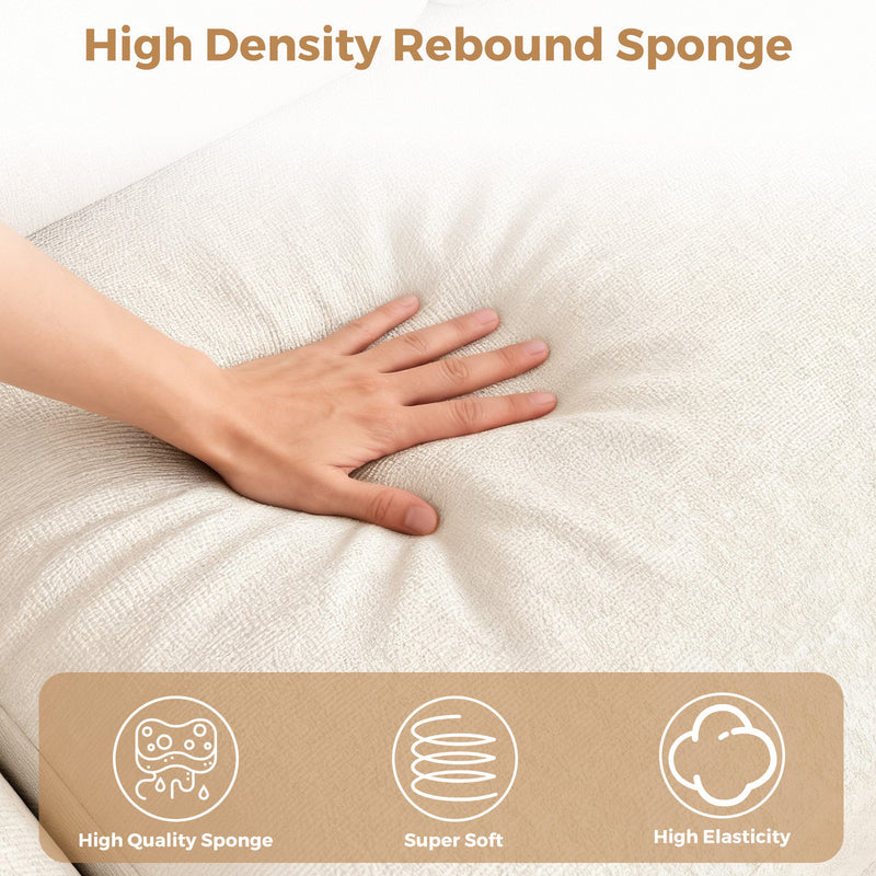 Advwin Sectiona Sofa 4-Seat Chenille Fabric 280cm (Pre-Order)