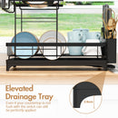 Advwin 2 Tier Dish Plate Drainer Cutlery Holder