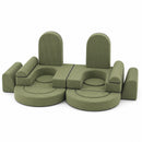 Advwin 16pcs Modular Kids Play Couch Building Fort