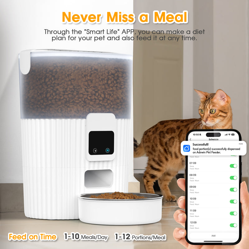 Advwin 3L Automatic Pet Feeder WiFi APP