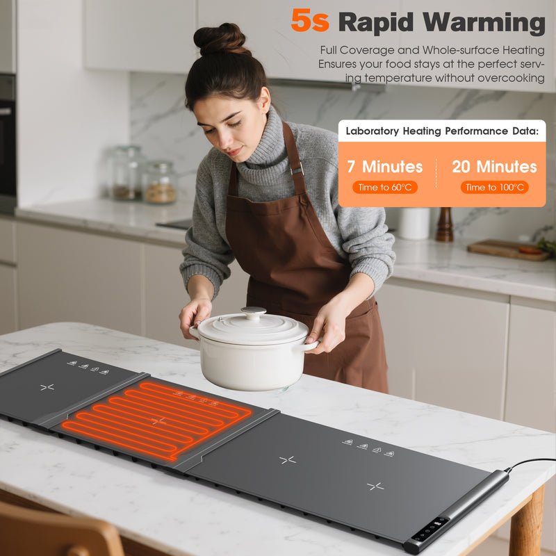 Advwin Extendable Spliced Food Warming Mat