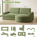 Advwin 16pcs Modular Kids Play Couch Building Fort