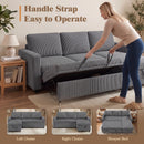 Advwin L Shaped Sectional Sofa Bed w/ Storage Chaise
