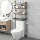 Advwin 4 Tier Over The Toilet Storage Rack Walnut