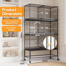 Advwin Large 3-Tier Stackable & Divided Bird Cage Aviary
