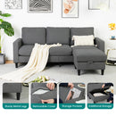 Advwin 3 Seater Sofa Lounge Set Grey