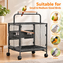Advwin 71cm Small Bird Cage with 2-in-1 Handle