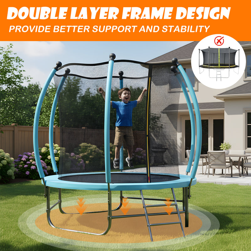 Advwin 6FT Trampoline Recreational Trampoline Blue