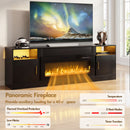 Advwin 178cm Fireplace TV Stand with 90cm Electric Fireplace